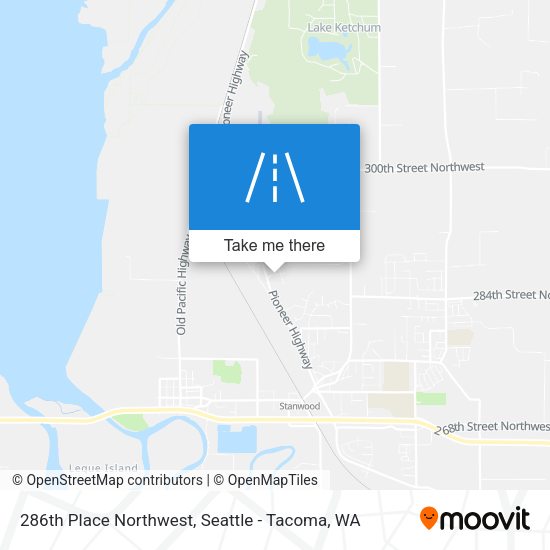 286th Place Northwest map