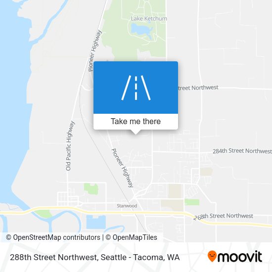 Mapa de 288th Street Northwest