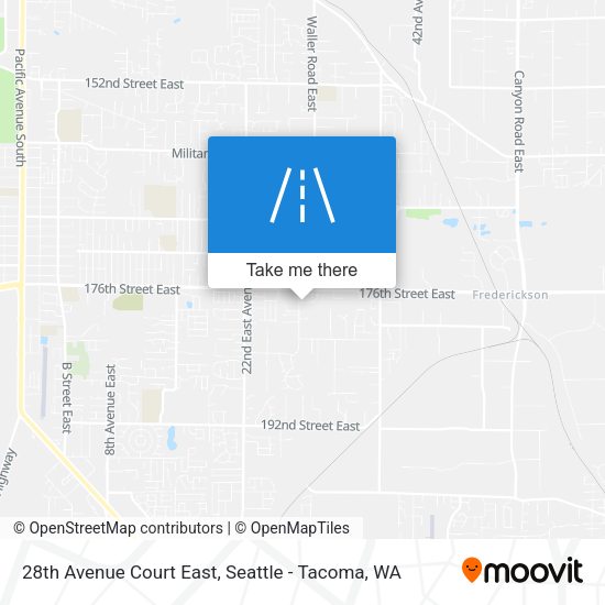 Mapa de 28th Avenue Court East