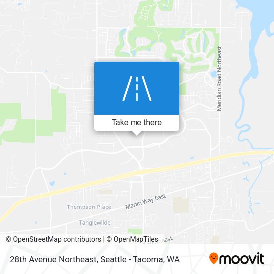 28th Avenue Northeast map