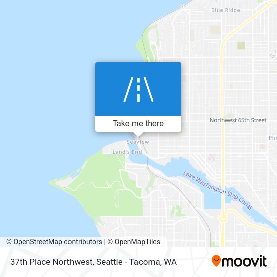 Mapa de 37th Place Northwest