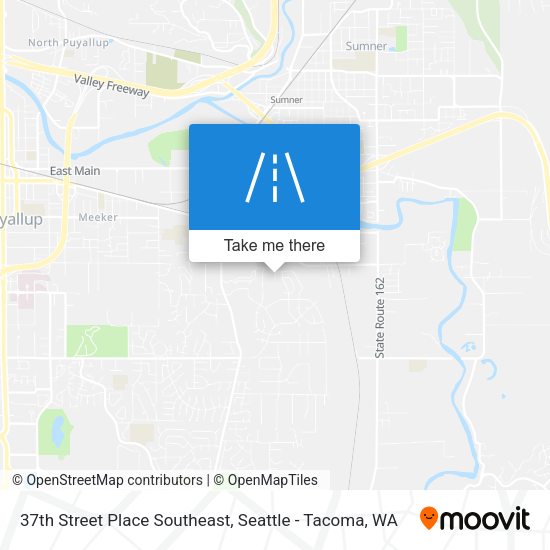 Mapa de 37th Street Place Southeast