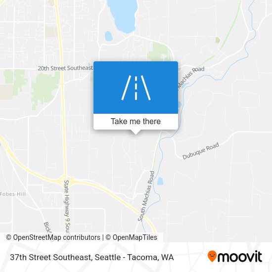 Mapa de 37th Street Southeast