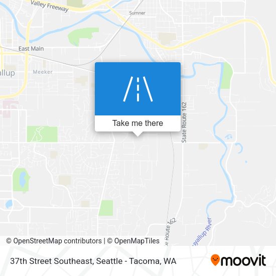 37th Street Southeast map
