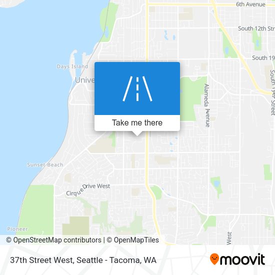 Mapa de 37th Street West