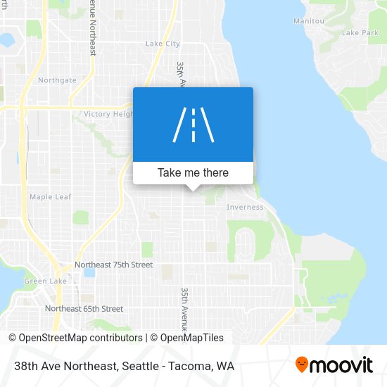 38th Ave Northeast map