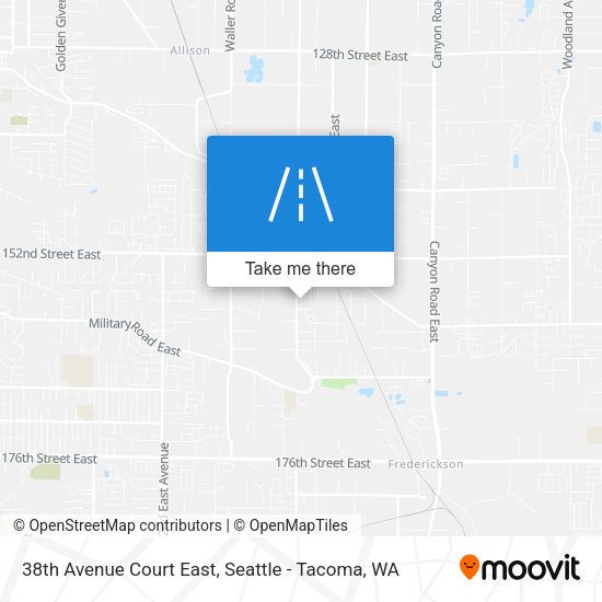 38th Avenue Court East map