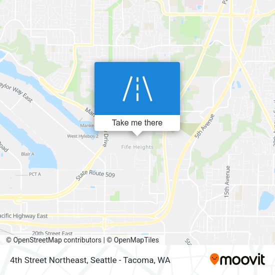 Mapa de 4th Street Northeast