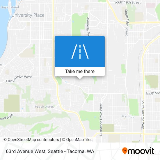 Mapa de 63rd Avenue West