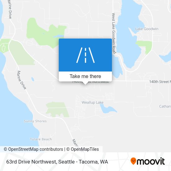 63rd Drive Northwest map