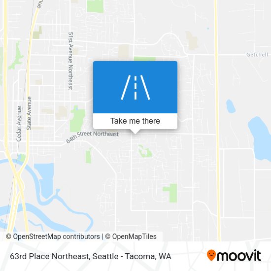 Mapa de 63rd Place Northeast