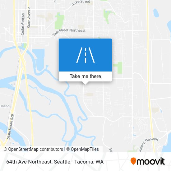 Mapa de 64th Ave Northeast