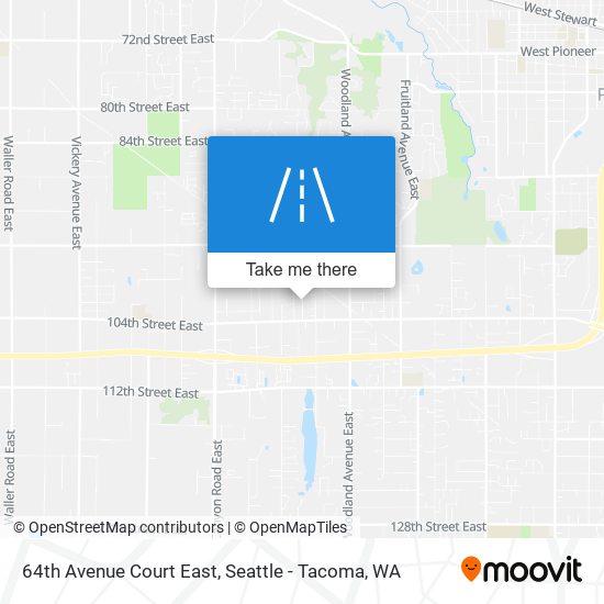 64th Avenue Court East map