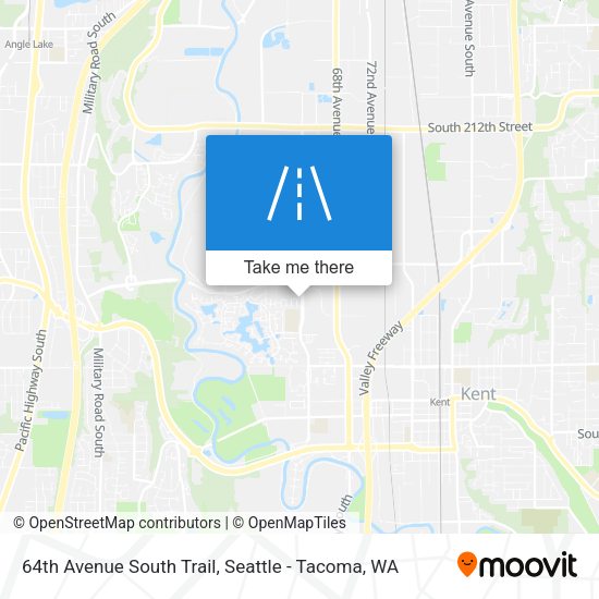 64th Avenue South Trail map