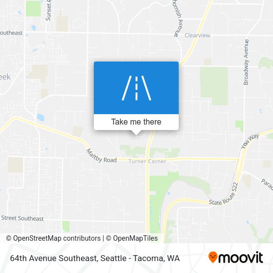 64th Avenue Southeast map