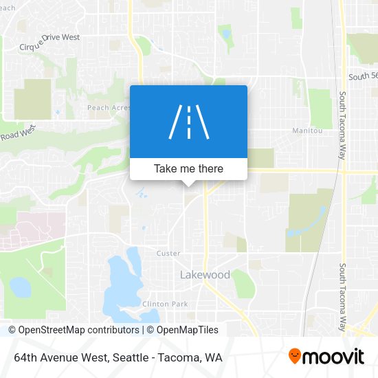 Mapa de 64th Avenue West