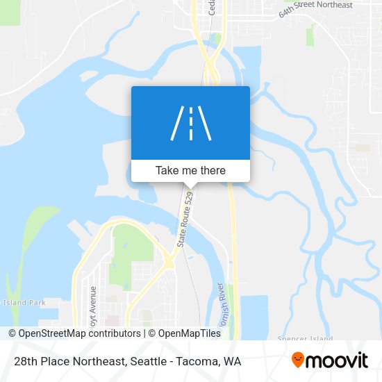 Mapa de 28th Place Northeast