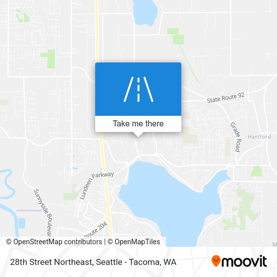 28th Street Northeast map