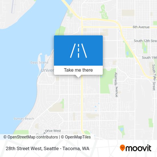 28th Street West map