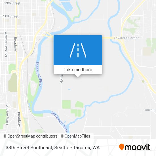 Mapa de 38th Street Southeast
