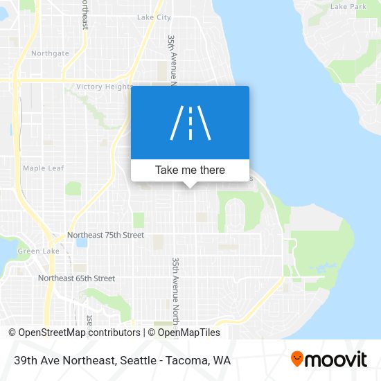 39th Ave Northeast map