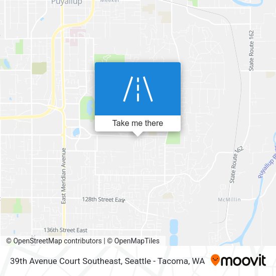 39th Avenue Court Southeast map