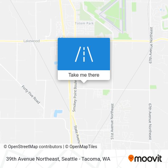 39th Avenue Northeast map