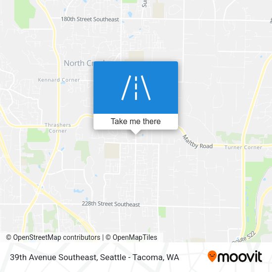 39th Avenue Southeast map
