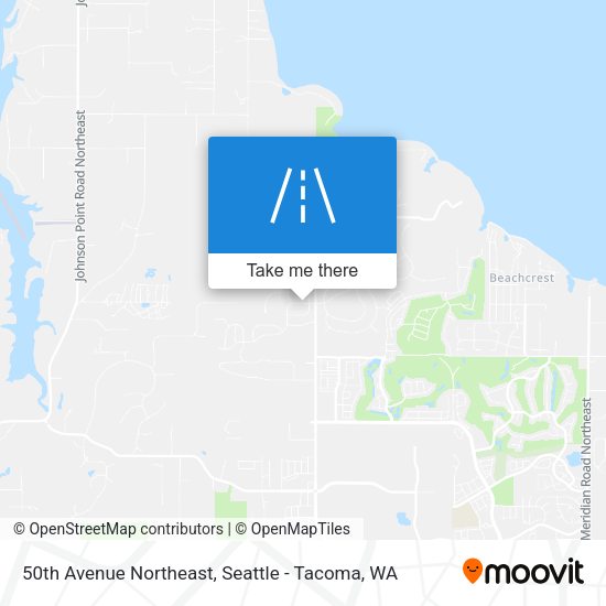 50th Avenue Northeast map