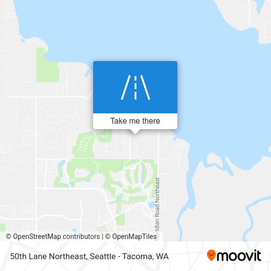 50th Lane Northeast map