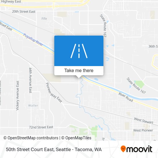 Mapa de 50th Street Court East