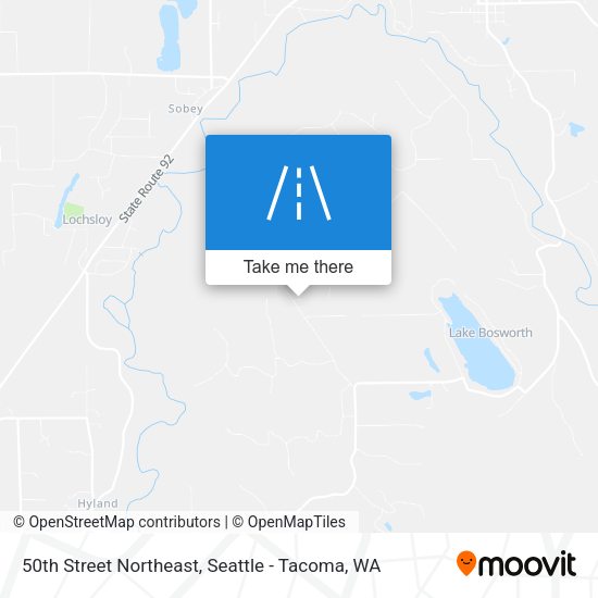 50th Street Northeast map
