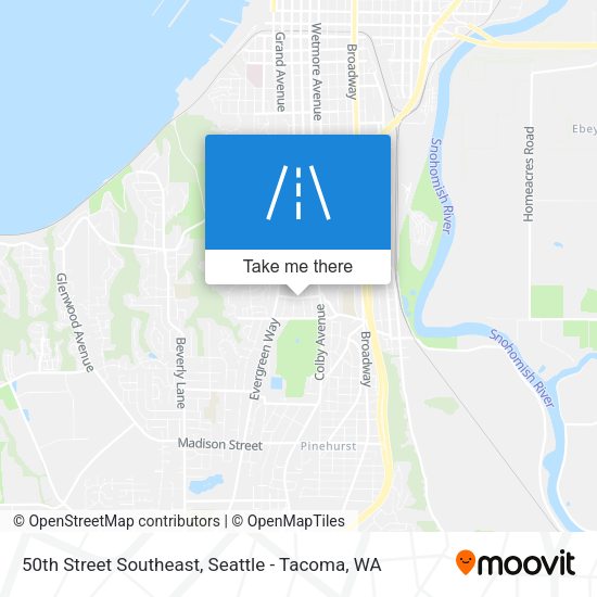 50th Street Southeast map