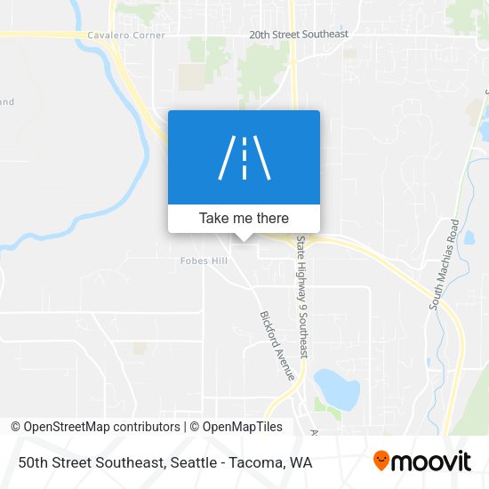 50th Street Southeast map