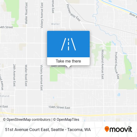 51st Avenue Court East map