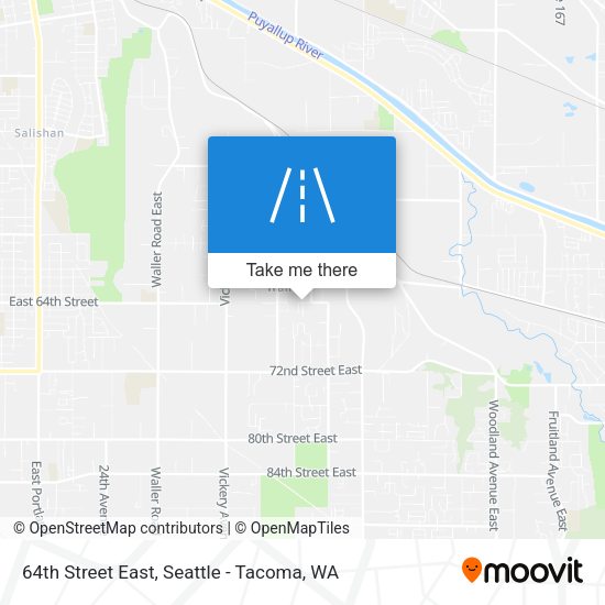 64th Street East map