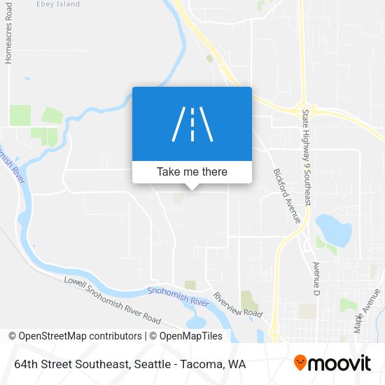 64th Street Southeast map