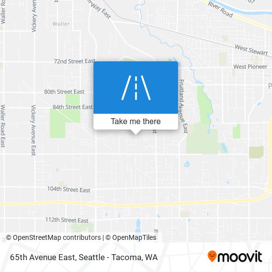 65th Avenue East map