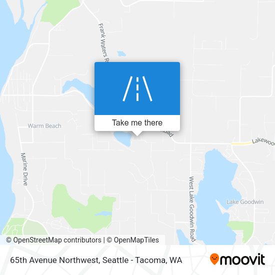 65th Avenue Northwest map