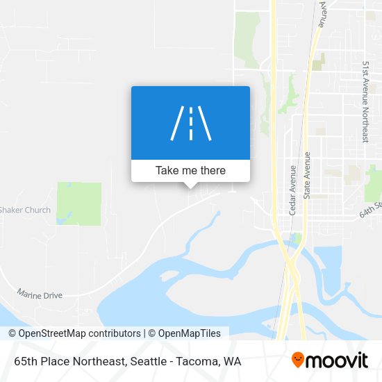 Mapa de 65th Place Northeast