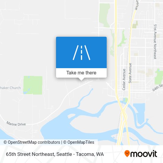 65th Street Northeast map