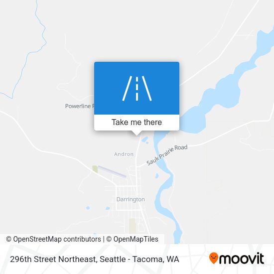 Mapa de 296th Street Northeast