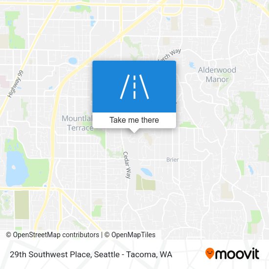 29th Southwest Place map