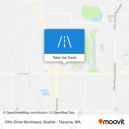 39th Drive Northeast map