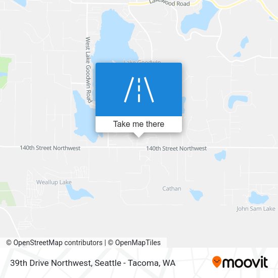 39th Drive Northwest map