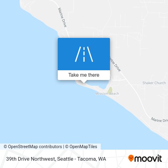 Mapa de 39th Drive Northwest