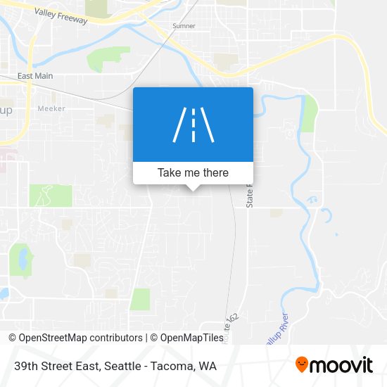 39th Street East map