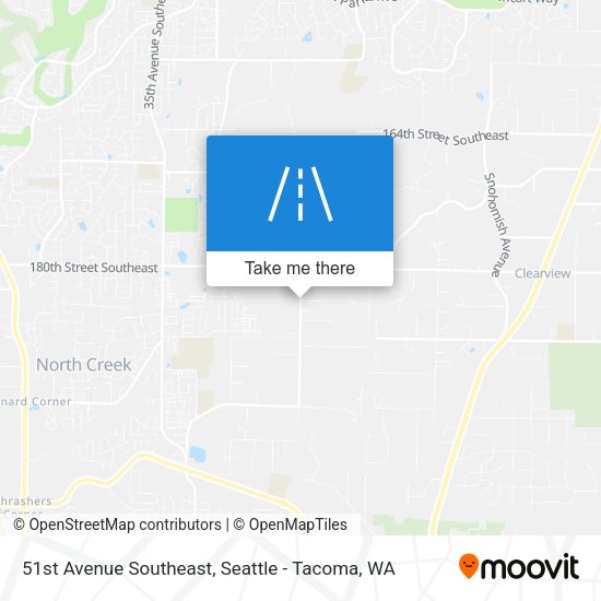 51st Avenue Southeast map