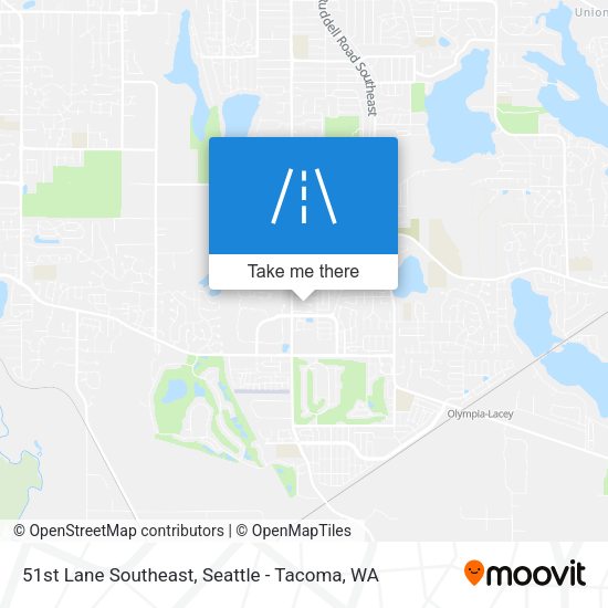 51st Lane Southeast map