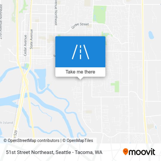 Mapa de 51st Street Northeast